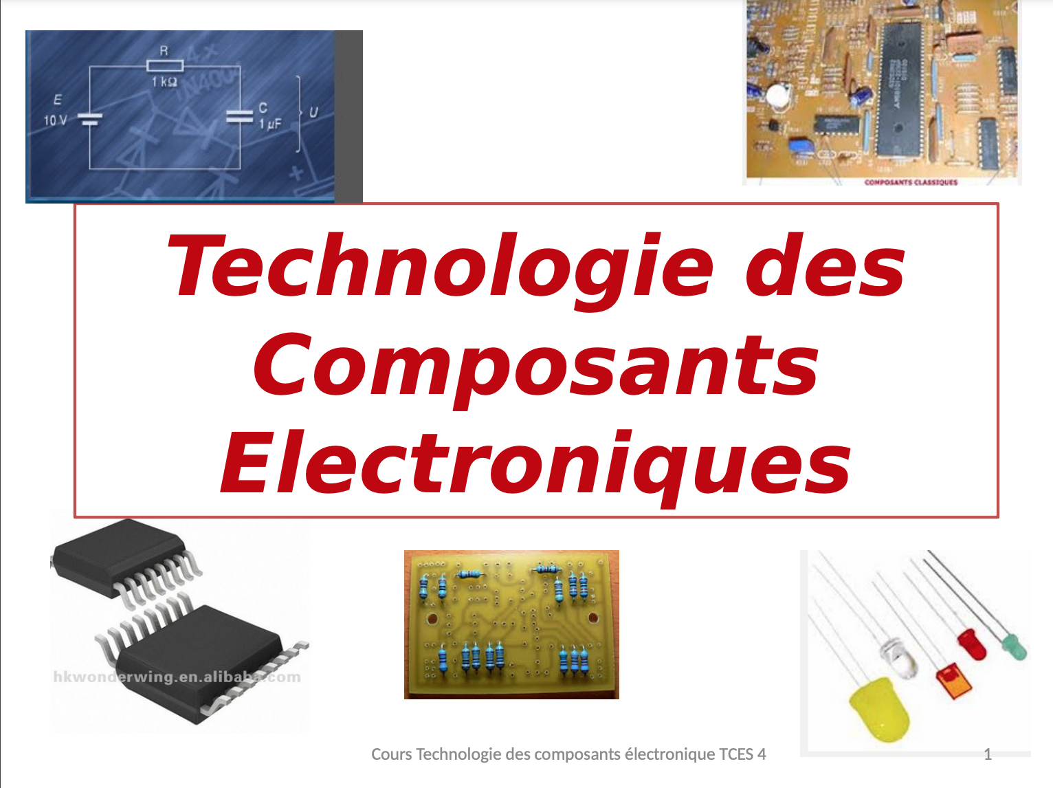 Technologie des Composants Electroniques en PDF