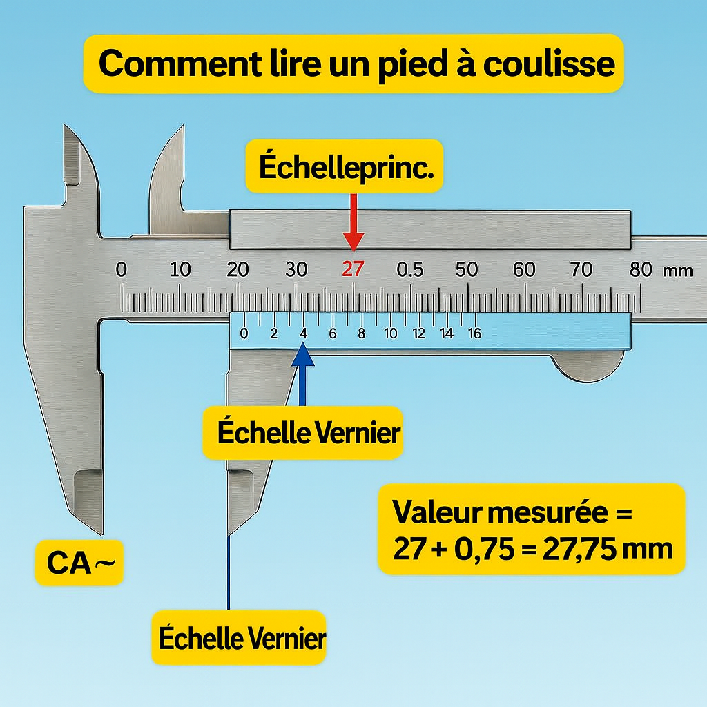 Comment lire correctement un pied à coulisse (Vernier) ? Comment lire correctement un pied à coulisse (Vernier) ?